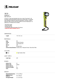 Thumbnail of document Data Sheet - 3610 Little Ed™ Right Angle Light